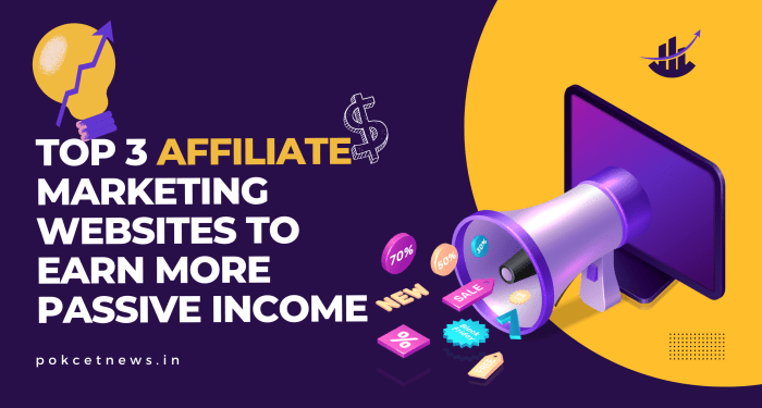 Top 3 Affiliate Marketing Websites to Earn More Passive Income